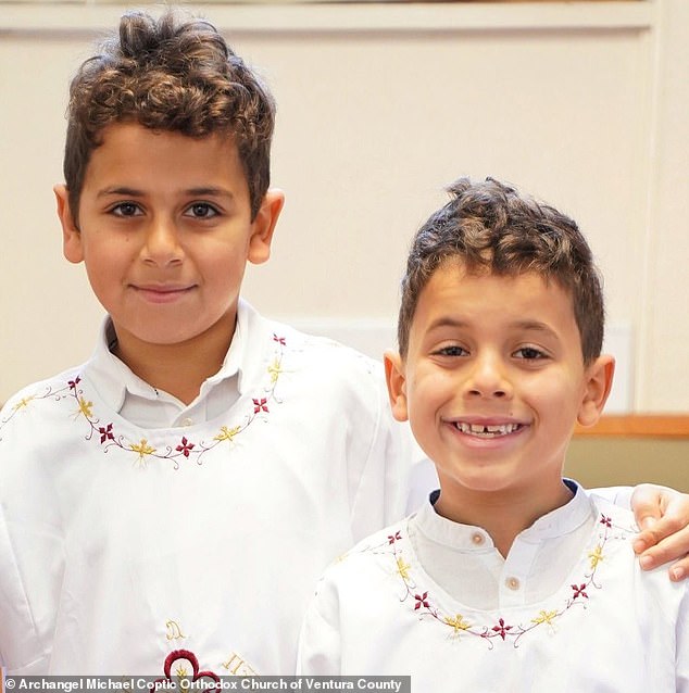 Mark Iskander (pictured left), 11, and his younger brother Jacob (pictured right), eight, died in the crash in 2020.