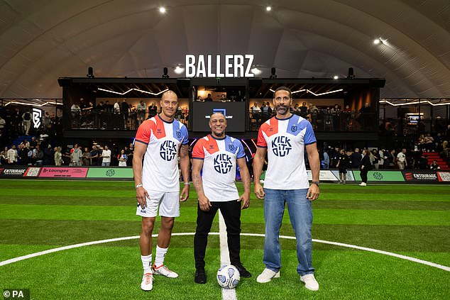 Rio Ferdinand spoke to Mail Sport at an event at Bluewater shopping center for the new Ballerz dome