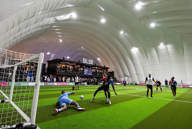 The multi-million pound dome provides facilities for the public to play football, watch matches and relax.