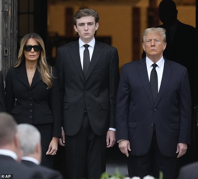 Barron's years at the elite West Palm Beach private school have been shrouded in secrecy and the former First Lady is determined to keep her son out of the private eye.