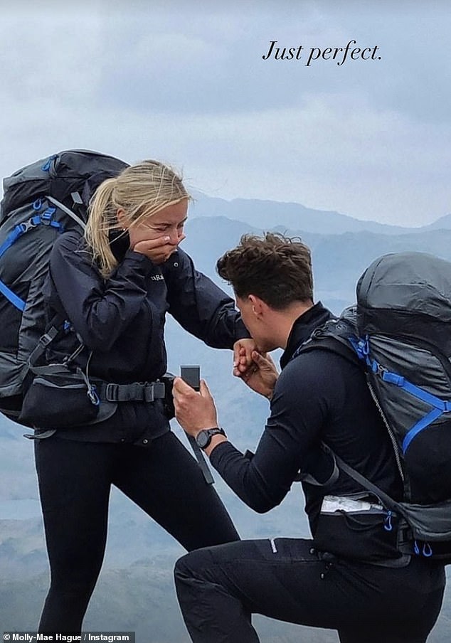 Danny asked Zoe to marry him after he took her on a walking holiday to celebrate her 26th birthday.