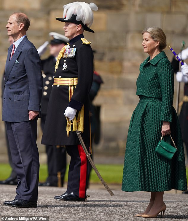 The Duke and Duchess seemed in high spirits as they attended the event in Edinburgh on Friday.