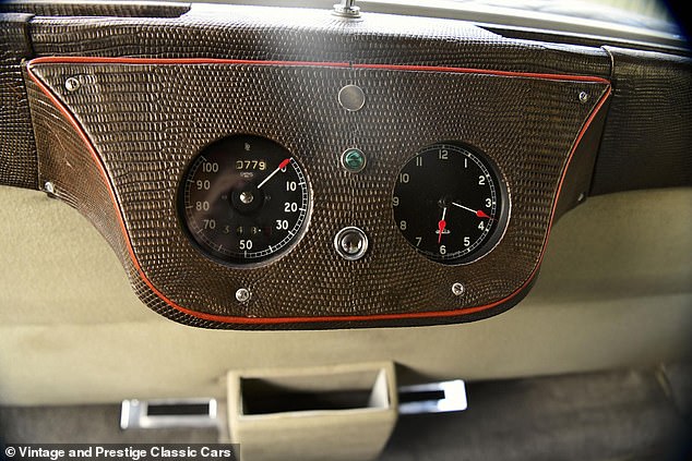 The car has a speedometer installed in the rear passenger seats, since the previous owner 