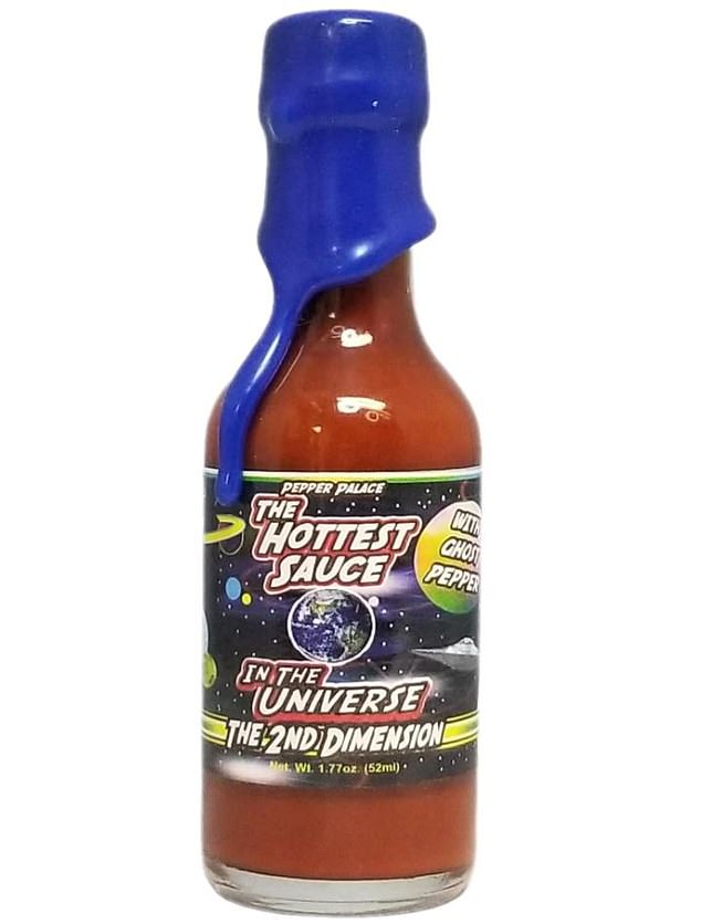 A Pepper Palace sauce is named the hottest sauce in the universe and contains nearly 40 pounds of ghost peppers in each batch.