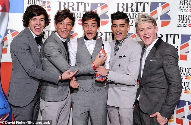 Zayn found fame on the X Factor in 2010 alongside bandmates (LR) Harry Styles, Louis Tomlinson, Liam Payne, Zayn, Niall Horan (pictured in 2012) before quitting in March 2015.