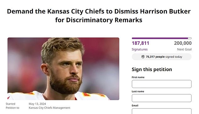 A petition asking Kansas City to remove its kicker already has more than 187,000 signatures.