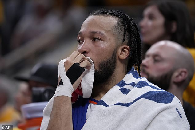 Jalen Brunson led the shorthanded Knicks by scoring 31 points on 11-of-26 shooting.