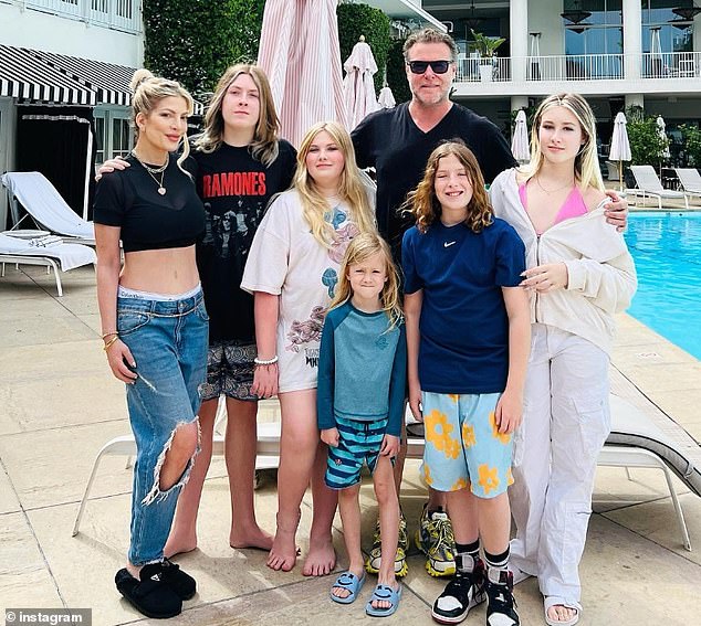 The former couple share five children: Liam, 17, Stella, 15, Hattie, 12, Finn, 11, and Beau, seven.