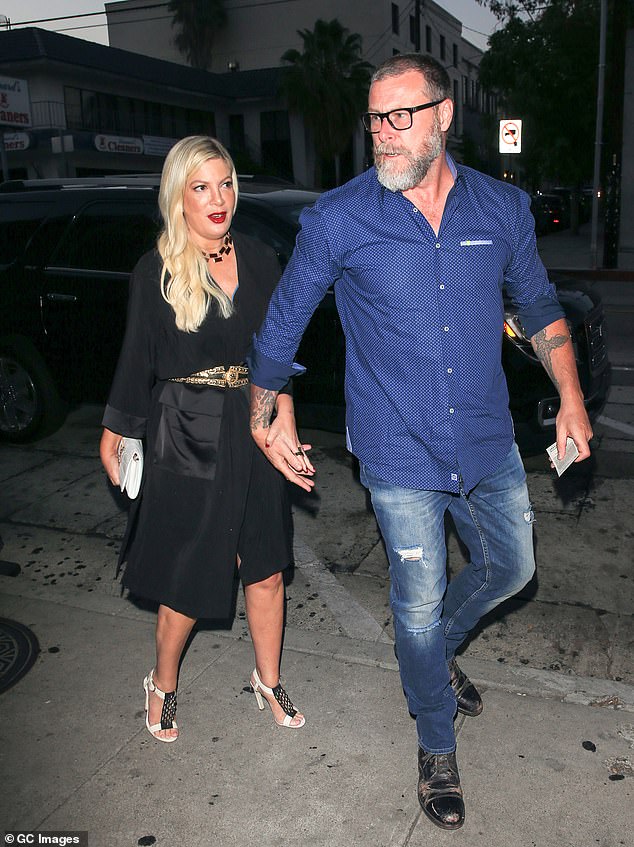 The ex-husband and wife photographed in Los Angeles in August 2018.