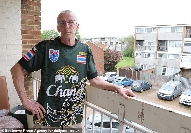 Colin Parkins, 65, (pictured) built a ground floor maisonette two years before the project was announced.