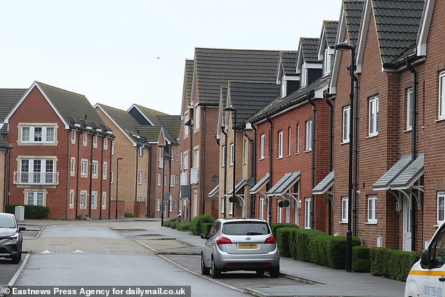 The new homes on the Craylands estate which have been built as part of the regeneration