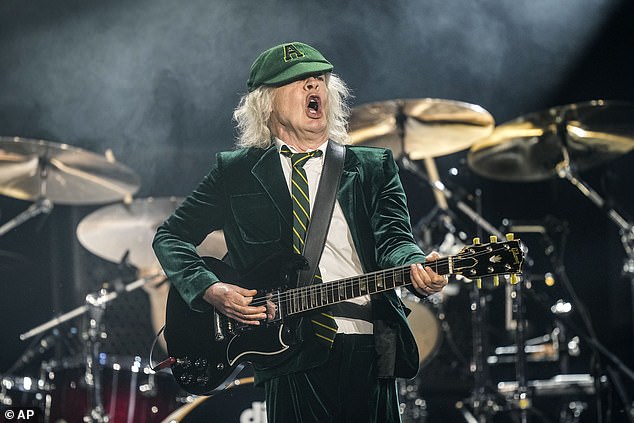 The 69-year-old is well known for his trick of dressing up as a schoolboy on stage.