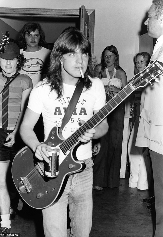 AC/DC were formed in Sydney in 1973 by Angus and Malcolm Young, and are best known for hits such as Thunderstruck, Highway To Hell and Hells Bells. Angus is pictured in the early days of the band.