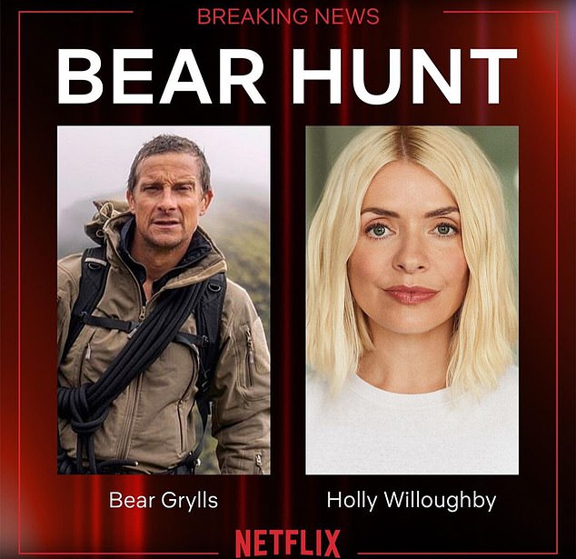 Bear Grylls is filming with Holly Willoughby, who hasn't presented since Dancing on Ice in January.