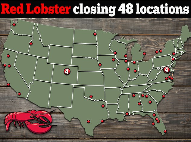 Closings were announced Monday night in 21 states, effective immediately. This map shows how they are distributed throughout America.