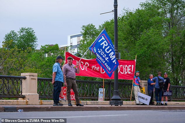 Trump was in St. Paul for the Minnesota Republican Party's annual Lincoln-Reagan dinner.