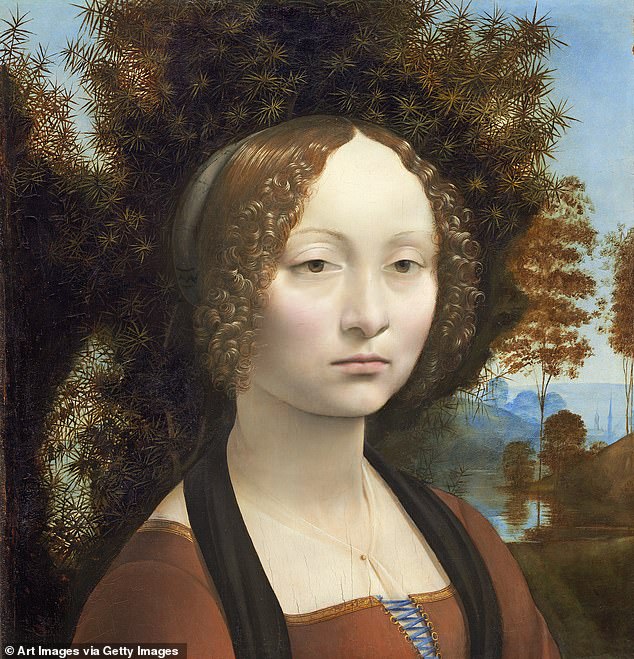 Unlike his most famous painting, Da Vinci's Ginevra de Benci does not have a mysterious smile on her lips.