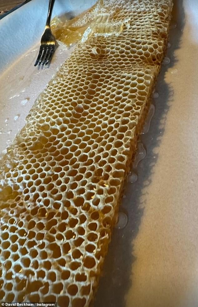 On Saturday, the 49-year-old expressed his love and joy for the honey produced by his bees. During the Insta-stories, followers can hear the former footballer commenting above the honeycomb, he said: 'the bees have been busy.' Busy bees. A little sticky stuff