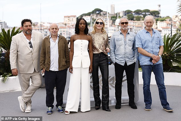 Cate was joined at the photocall by her co-stars Denis Menochet, Rolando Ravello, Nikki Amuka-Bird, Roy Dupuis and Charles Dance (left to right).