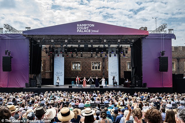 Camilla has even organized an annual reading festival at Hampton Court Palace.