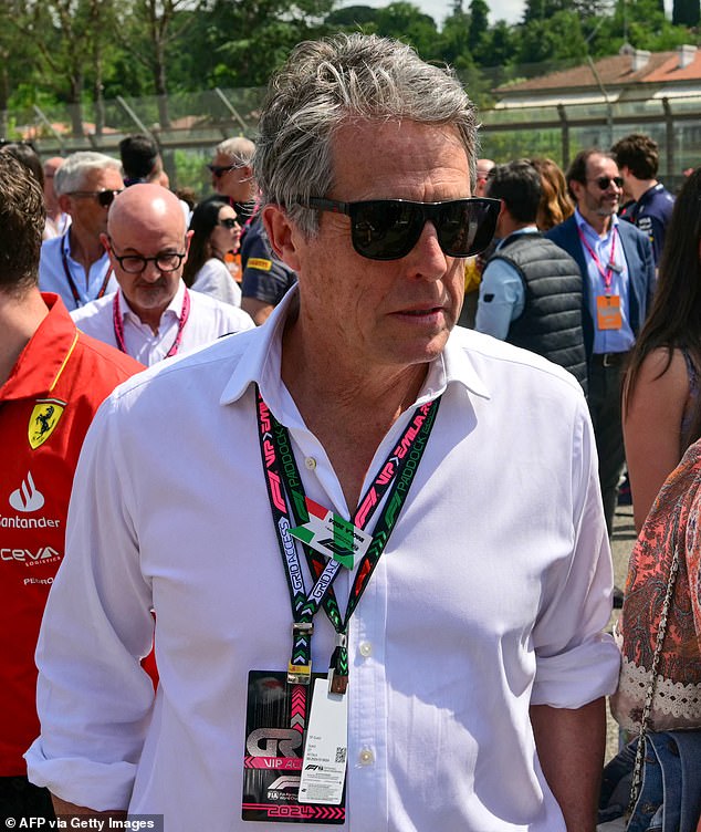 The actor appeared relaxed as he mingled with guests at the event in Imola.