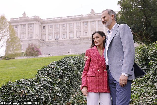 Earlier this year, the family was rocked by accusations - from Letizia's brother-in-law - of an affair, but the King and Queen have not publicly responded to the rumours.