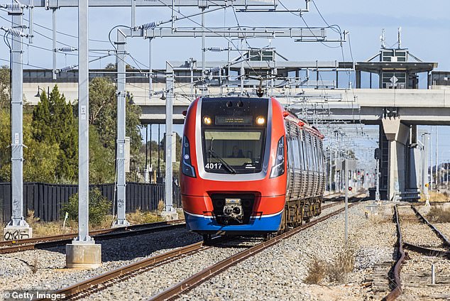 The women were understood to have been traveling separately on the Gawler line train (file image) when they were physically and verbally assaulted by a man.