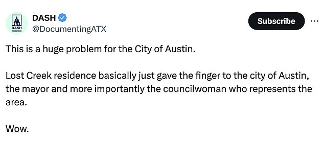 The backlash on social media reached Lost Creek residents who voted to leave Austin by 91%.