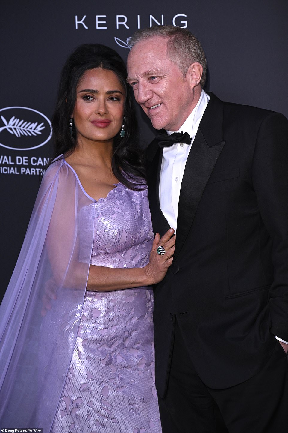 She was accompanied to the awards ceremony by her billionaire husband of 15 years, François-Henri Pinault, chairman and CEO of Kering.