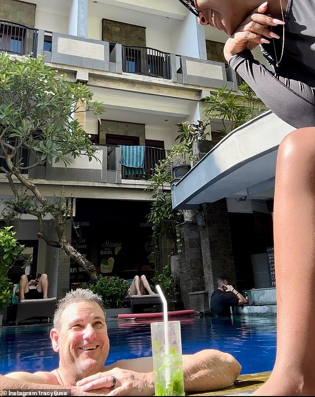 Ms Ijusa has been regularly sharing snaps of her and Smith on holiday in Bali.