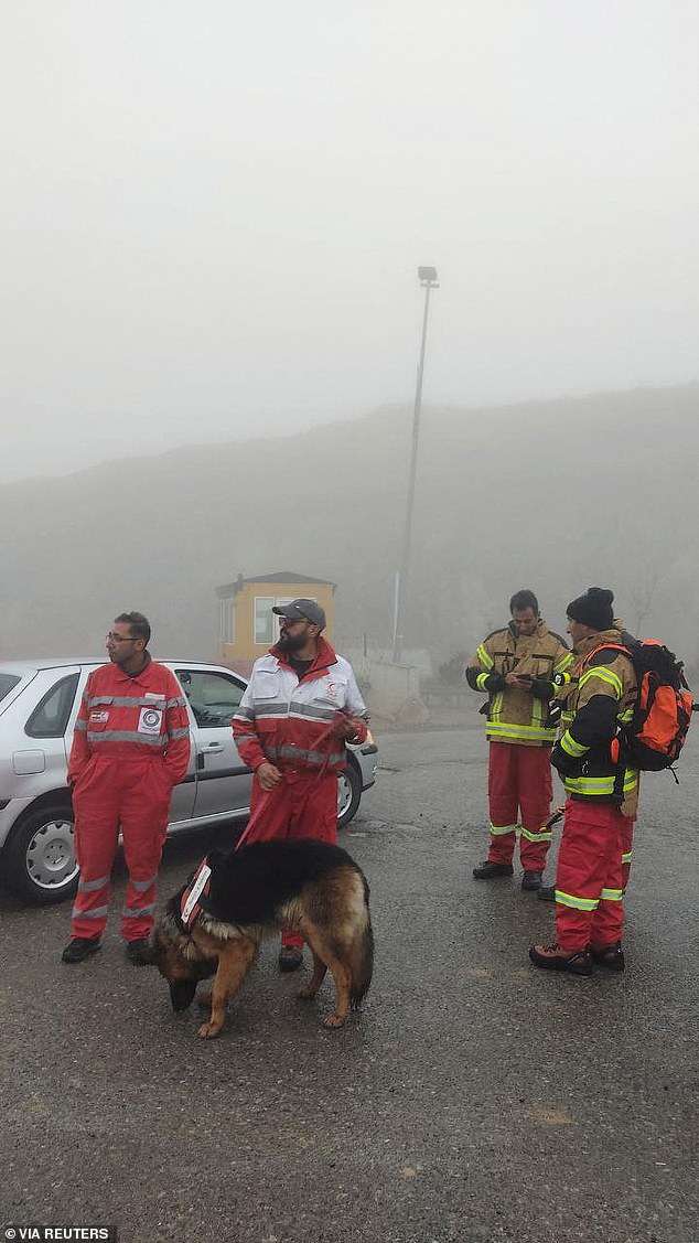 Rescuers were struggling last night to locate the Iranian president after the helicopter he was traveling in crashed in bad weather.