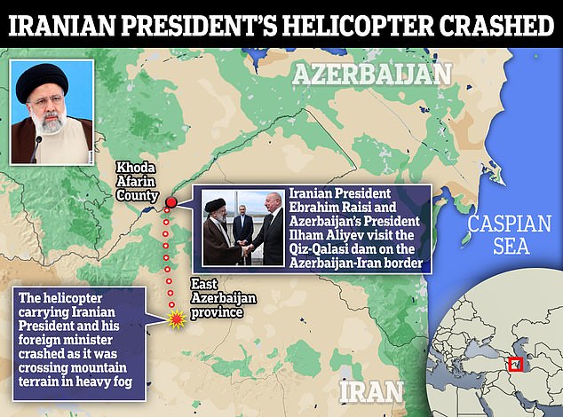 1716163284 888 Iranian President Ebrahim Raisi is feared dead in a helicopter