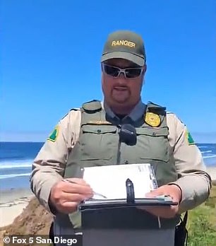 Park rangers are nearby ready to issue tickets to instructors teaching classes.