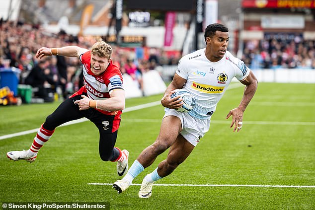 Immanuel Fey-Waboso (right) burst onto the scene at Exeter and also made a brilliant start to his international career with England.