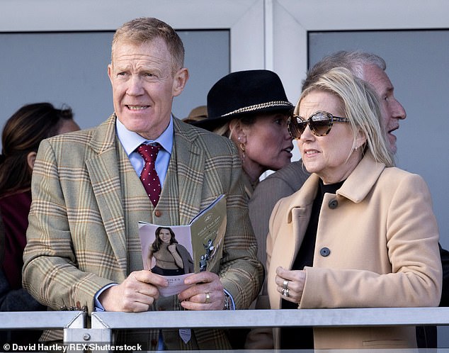 The couple met as teenagers in sixth form and live together on the 1,600-acre Cotswolds farm where Adam grew up; They are proud parents to children Ella and Alfie, now in their twenties (pictured in 2023).