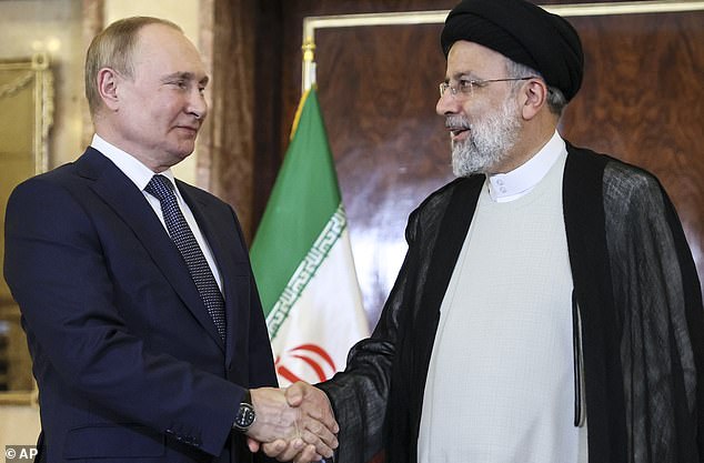 Russian President Vladimir Putin (pictured shaking hands with Raisi in 2022), in a statement released by the Kremlin, described the late president 