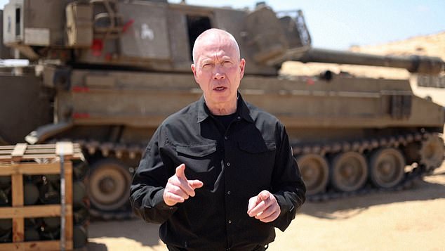 An arrest warrant is also sought for Israel's Defense Minister Yoav Gallant (pictured).