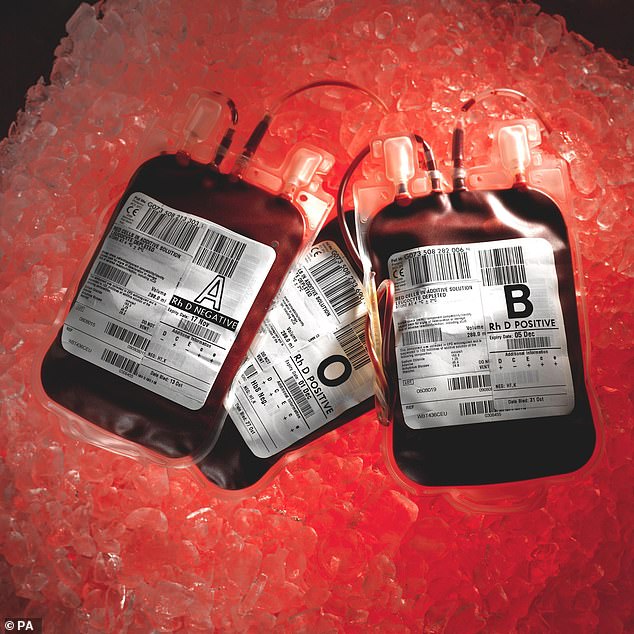 The Prime Minister is expected to address MPs at the close of an official inquiry into what has been condemned as the biggest treatment disaster in the history of the NHS (pictured: NHS Blood and Transplant undated)