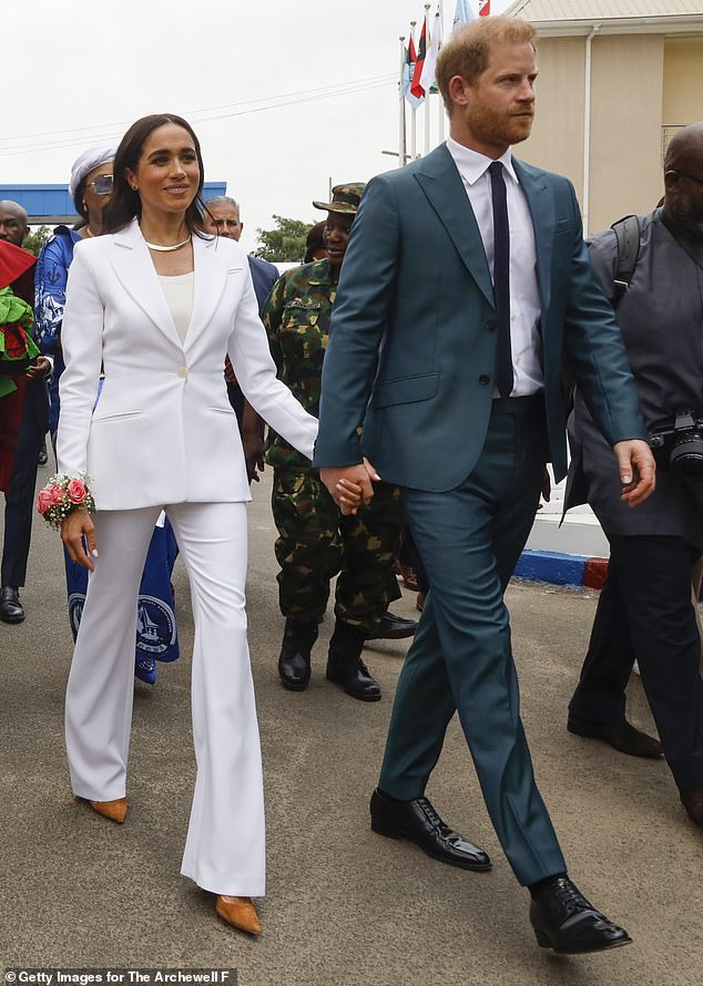 The former royals recently wrapped up their three-day 'quasi-royal' tour to Nigeria from May 10-13 (pictured)