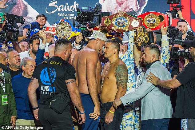 Fury was also criticized for his behavior in the lead-up to the fight, with security forced to intervene when he lost his cool with Usyk at Friday's weigh-in.