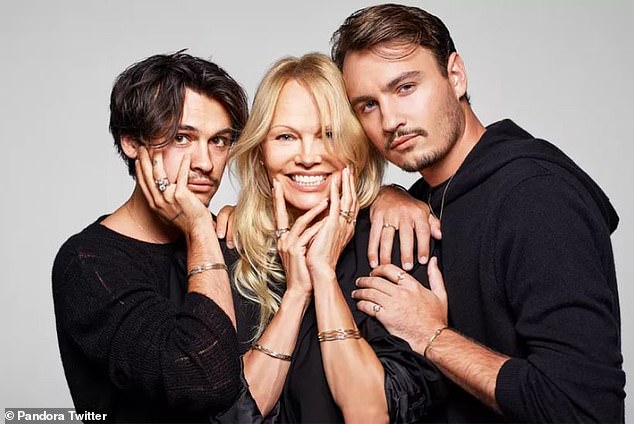 Anderson shares her two sons, Brandon, 27, and Dylan, 26, with ex-husband Tommy Lee.