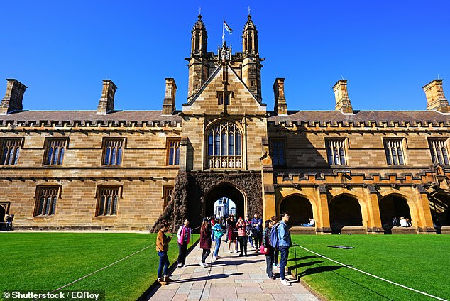 A large number of people making asylum claims are international students, with those with Indian and Chinese passports most likely to make an application (pictured, University of Sydney).