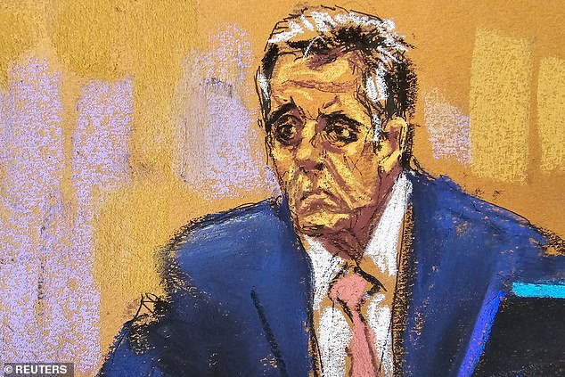 Cohen delivered his testimony in a calm and measured tone. He quietly corrected Blanche several times, but did not raise his voice or show much emotion on her fourth day at court.