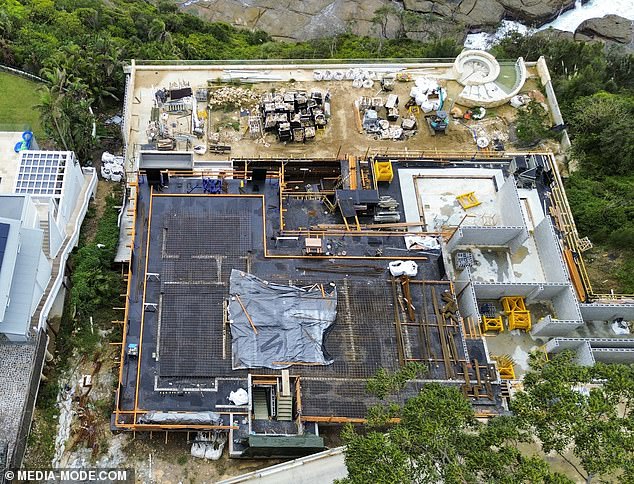 The former Miss Universe and her property developer husband are said to have withdrawn their plans for the spa, although it has since been seen in the final stages of construction.