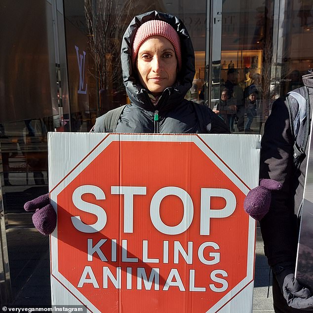 Animal rights activist Sheena Chhabra (pictured) emailed her son's AFL club Auskick to ask if they could serve vegan sausages.