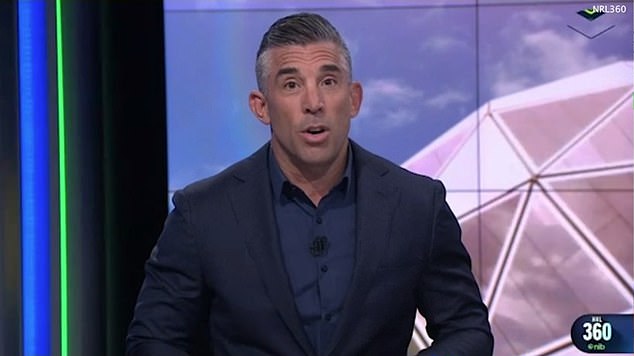 Anasta's co-hosts mocked him for the incident with Mitchell on Monday night's edition of the show.