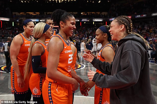 The Connecticut Sun players were all smiles as they continued their perfect start to the season.