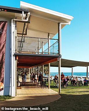 Bargara has a variety of casual dining options and pubs, including the Beach Mill cafe bar, where punters like to have a drink on the grass and look out over the ocean.