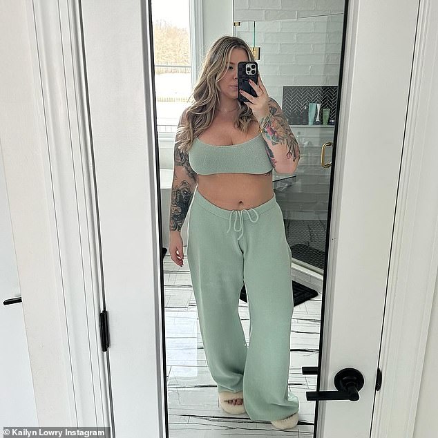 The mother of seven shared that she was told she needed to lose up to 50 pounds before she could be considered for surgery, during an episode of her Barely Famous podcast; seen in january