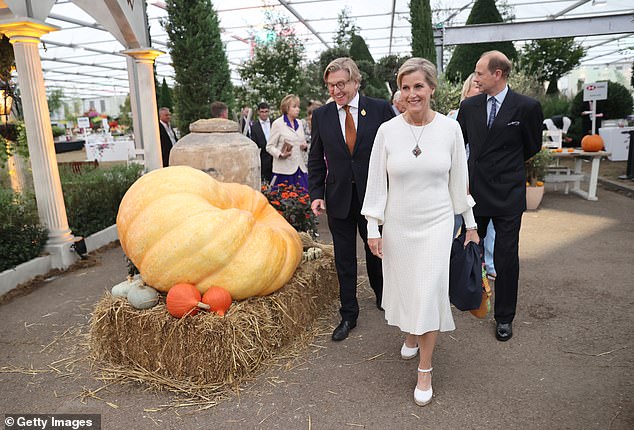 Prince Edward and Sofia's visit to the Chelsea Flower Show in September 2021. It was delayed from its usual date in spring due to the pandemic.